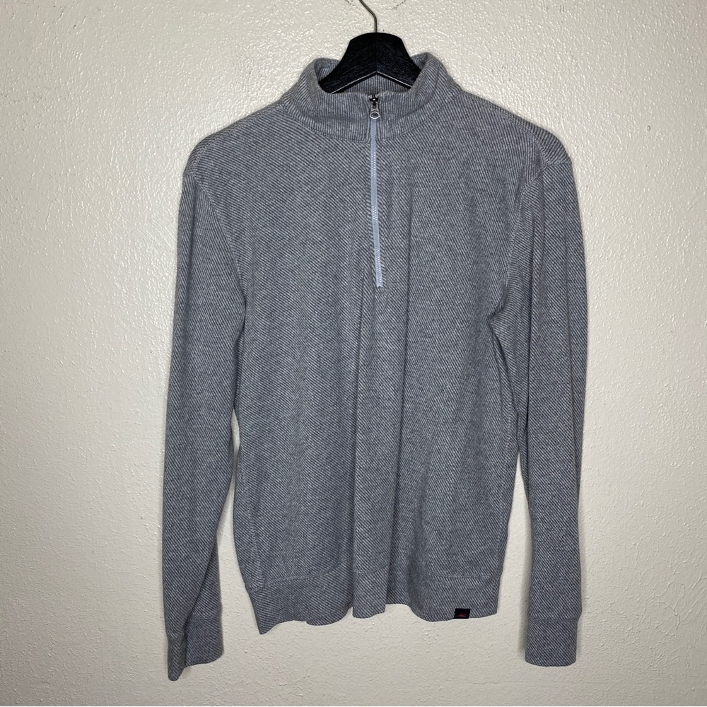Faherty Brand Men’s Better Sweater Quarter-Zip Grey Size Small